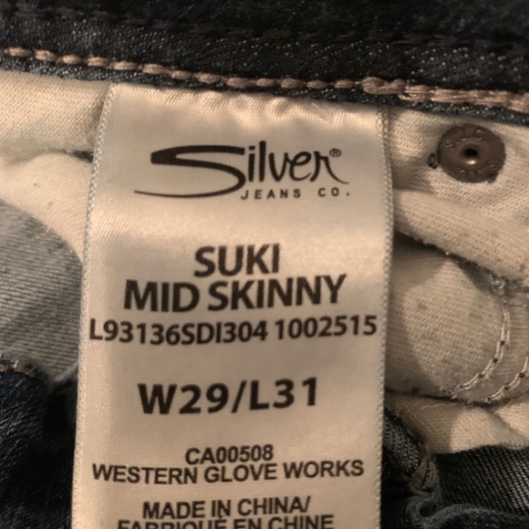 Silver Jeans Size 29, inseam 31 - Picture 9 of 13